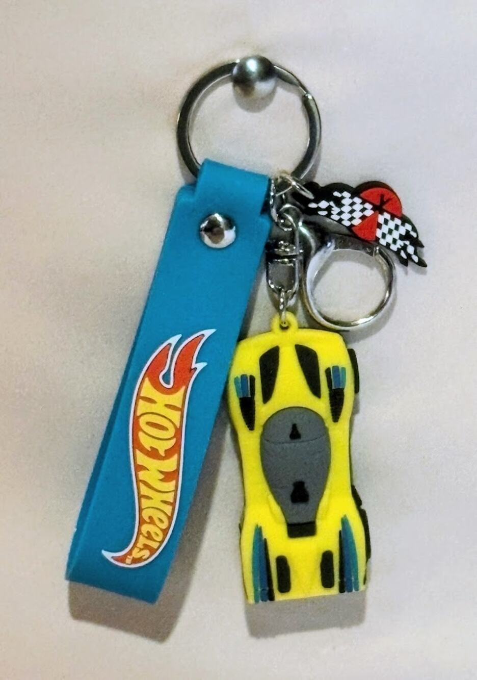 Hot Wheels Race Car Keychain - Yellow